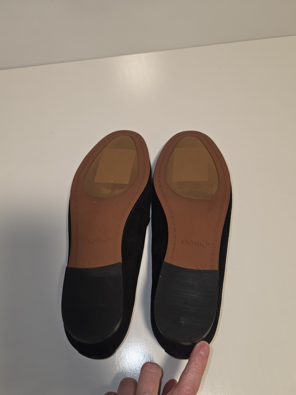 Vionic Black Suede Slip-On Flats - Picture 3 of 9